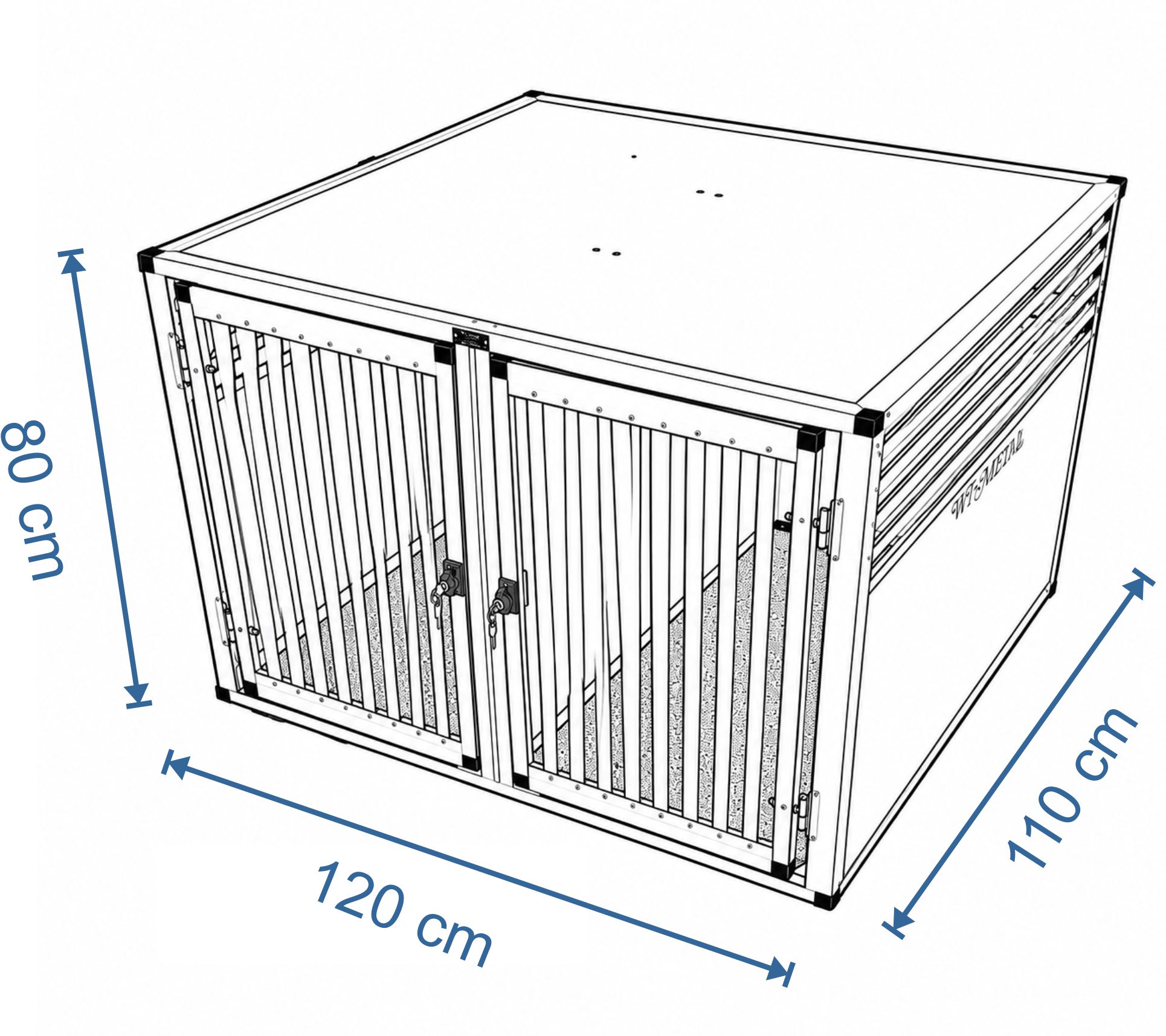 Doppelbox für 2 Hunde
