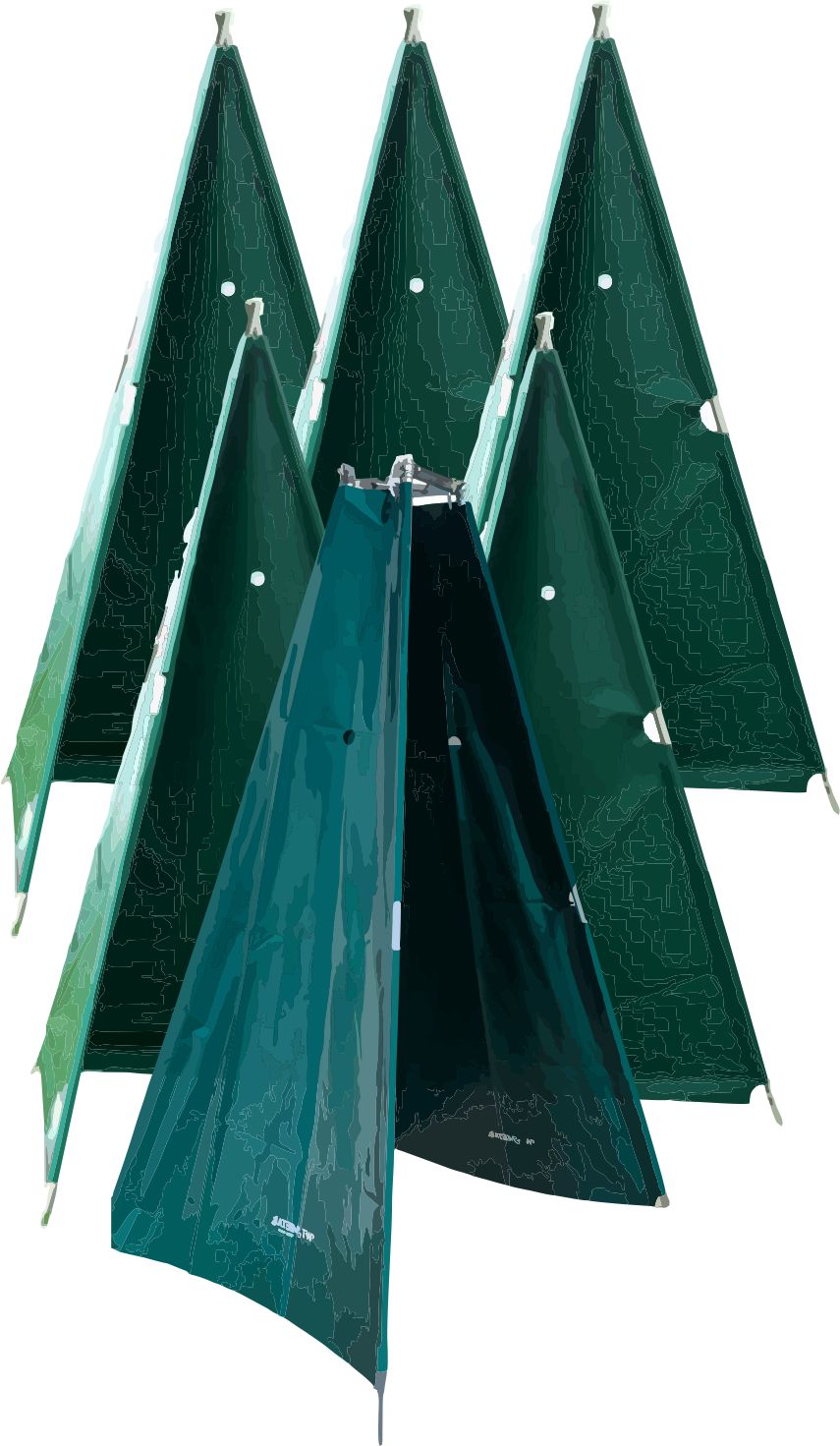 Schutzdienstverstecke 5 + 1 Set